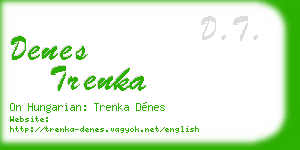 denes trenka business card